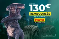 Jusqu'à 130€ remboursés en 48h pour l'achat de pneus Pirelli