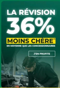Révision 36% moins chère en moyenne que les concessionnaires
