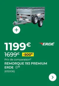 Remorque 193 Premium Erdé