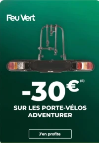 -30€ sur les porte-vélos Adventurer 2/3/4V Feu Vert