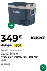 Glacière à compression 39L Igloo