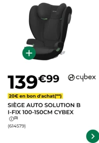 Siège auto Solution B i-Fix 100-150cm Cybex