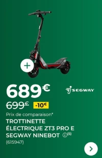 Trottinette électrique ZT3 PRO E Segway Ninebot