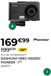 Dashcam VREC-H520DC Pioneer
