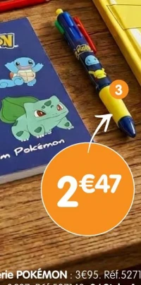 Stylo 4 couleurs POKÉMON