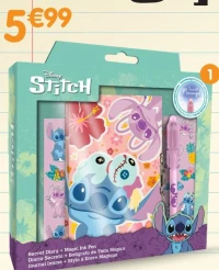 Set cahier et stylo secret STITCH