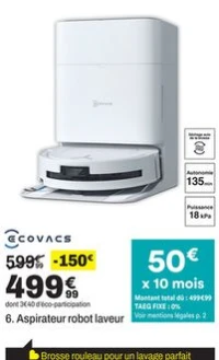ECOVACS Aspirateur robot laveur