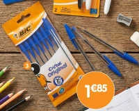 Stylos BIC Cristal bleu x8