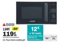 Four micro-ondes grill SEB