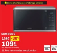Four micro-ondes monofonction SAMSUNG