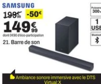 SAMSUNG 21. Barre de son