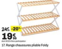 Range chaussures pliable Foldy