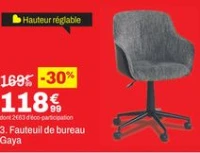 Fauteuil de bureau Gaya