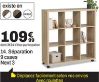 Séparation 9 cases Next 3