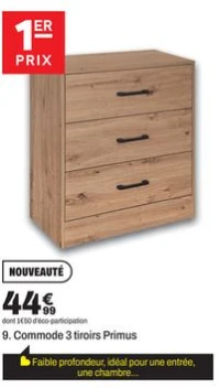 9. Commode 3 tiroirs Primus