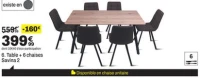 Table + 6 chaises Savina 2