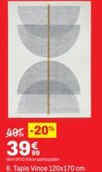 Tapis Vince 120x170 cm