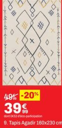 Tapis Agadir 160x230 cm
