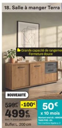 Buffet L. 200 cm