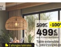 Table extensible L. 180/210/240 cm