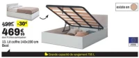 Lit coffre 140x190 cm Best