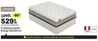 Matelas hybride Energy 140x190 cm