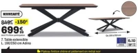 Table extensible L. 190/250 cm Adina