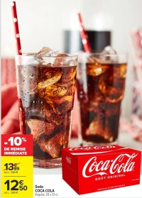 Soda COCA COLA Regular, 20 x 33 cl.