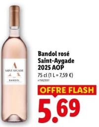 Bandol rosé Saint-Aygade 2025 AOP