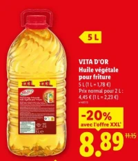 Vita D'Or Huile végétale pour friture