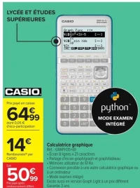 Casio Calculatrice graphique GRAPH35+EII