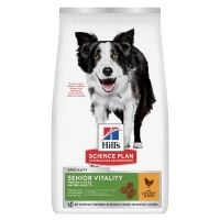 Hill's Science Plan Croquettes pour chien, Senior Vitality Medium Mature Adult, au poulet et au riz 14 kg