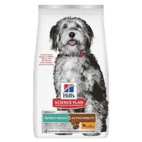 Hill's Science Plan croquettes pour chien, Perfect Weight & Active Mobility, Medium Adult, au poulet 12 kg
