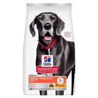 Hill's Science Plan croquettes pour chien, Perfect Digestion, grande race adulte, au poulet et au riz brun 14 kg