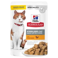 Hill's Science Plan Jeunes Adultes Stérilisés au Poulet 12x85 g