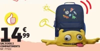Auchan Sac à dos 2 compartiments