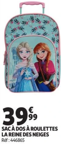 SAC À DOS À ROULETTES LA REINE DES NEIGES