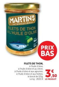Filets de thon Martin's International