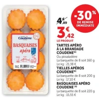 Tartes apéro à la brandade Coudène