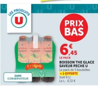 BOISSON THE GLACE SAVEUR PECHE U
