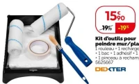 Kit d'outils pour peindre mur/plafond DEXTER