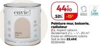 Peinture mur, boiserie, radiateur envie!