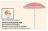 Promo Parasol de plage bayadère 180cm 