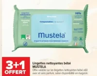 Lingettes nettoyantes bébé MUSTELA