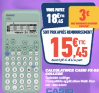 CALCULATRICE CASIO FX-92+ COLLEGE