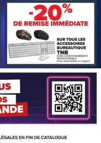 SUR TOUS LES ACCESSOIRES BUREAUTIQUE TNB