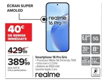 Smartphone 16 Pro Gris