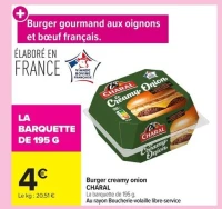 Burger creamy onion CHARAL