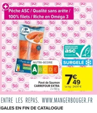 Pavé de Saumon CARREFOUR EXTRA