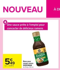 Base pour soupe ramen KIKKOMAN Au Shoyu